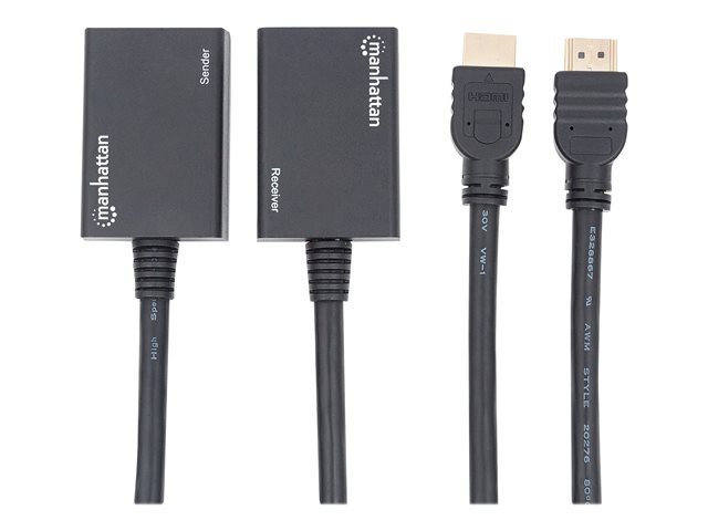 HDMI OVER ETHERNET EXTENDER- 1080P 2X INTEGRATED ETHERNET/30