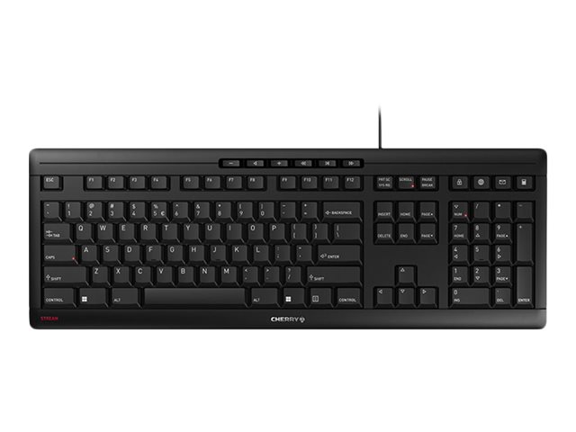 CHERRY STREAM KEYBOARD - Keyboard - USB - QWERTY - English - key switch: CHERRY SX - black