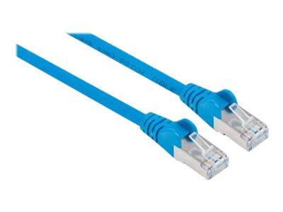 Intellinet Network Patch Cable, Cat6A, 10m, Blue, Copper, S/FTP, LSOH / LSZH, PVC, RJ45, Gold Plated Contacts, Snagless, Booted, Lifetime Warranty, Polybag - patch cable - 10 m - blue