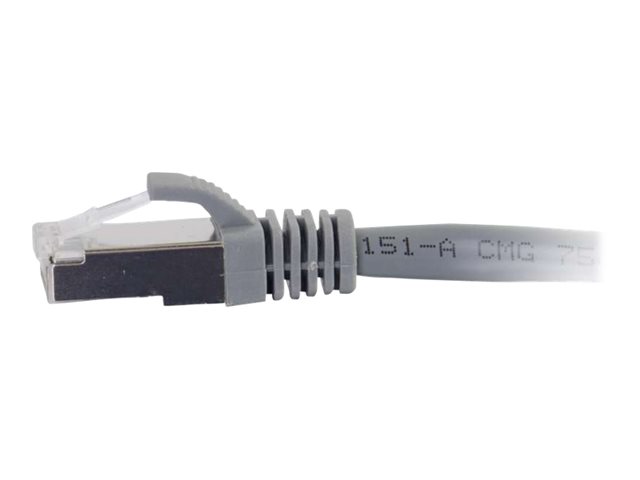C2G Cat6a Booted Shielded (STP) Network Patch Cable - patch cable - 1.5 m - grey