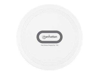 SMARTPHONE 15W WIRELESS CHARGER QI CERTIFIED WHITE