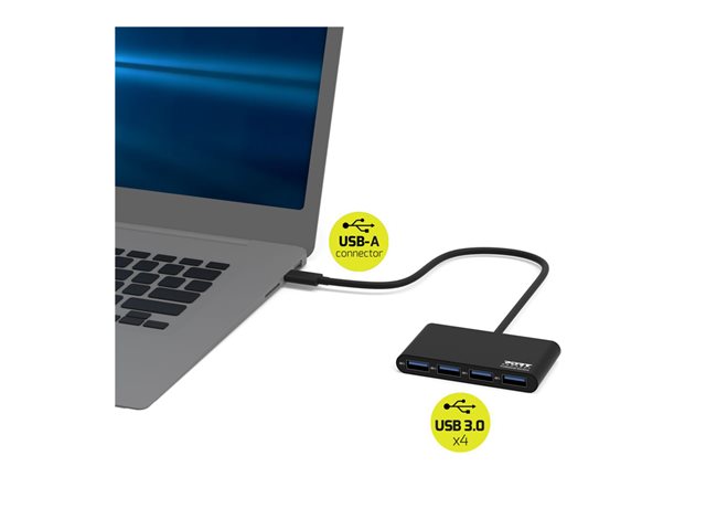 PORT Connect - hub - 4 ports