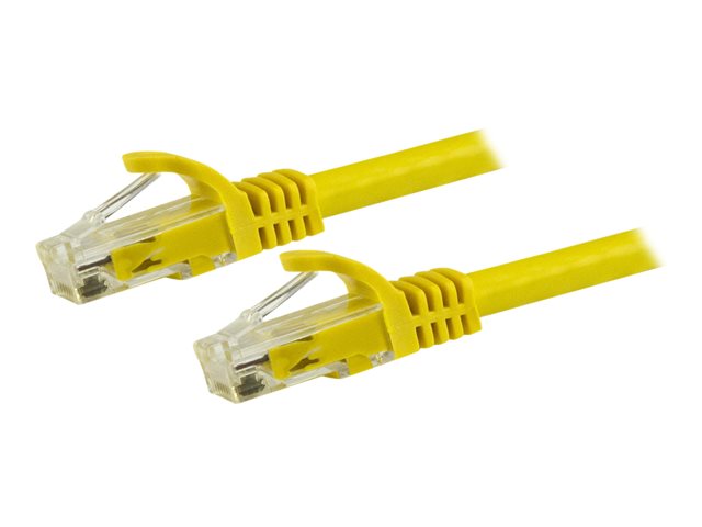 StarTech.com 1.5m CAT6 Ethernet Cable, 10 Gigabit Snagless RJ45 650MHz 100W PoE Patch Cord, CAT 6 10GbE UTP Network Cable w/Strain Relief, Yellow, Fluke Tested/Wiring is UL Certified/TIA - Category 6 - 24AWG (N6PATC150CMYL) - patch cable - 1.5 m - yellow