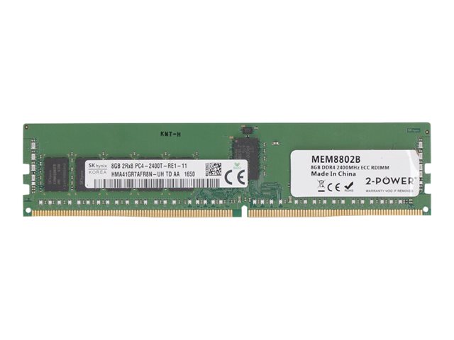 2-Power - DDR4 - module - 8 GB - DIMM 288-pin - 2400 MHz / PC4-19200 - registered