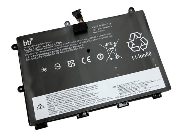 BTI FOR NOTEBOOK RECHARGEABLE 4600 MAH34 WH7.40 V 45N1748-BTI