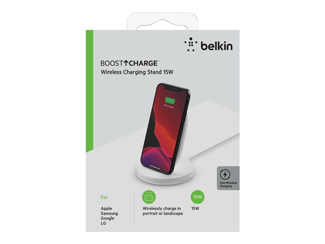 BOOSTCHARGE CHARGE STAND 15W UK WHT