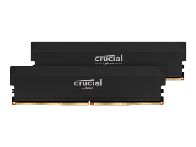 Crucial Pro - Overclocking Edition - DDR5 - kit - 32 GB: 2 x 16 GB - DIMM 288-pin - 6000 MT/s / PC5-48000 - CL36 - 1.35 V - unbuffered - black