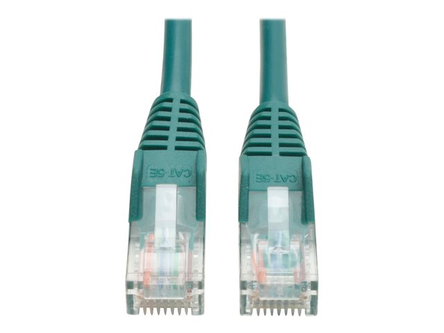 Eaton Tripp Lite Series Cat5e 350 MHz Snagless Molded (UTP) Ethernet Cable (RJ45 M/M), PoE - Green, 10 ft. (3.05 m) - patch cable - 3.05 m - green