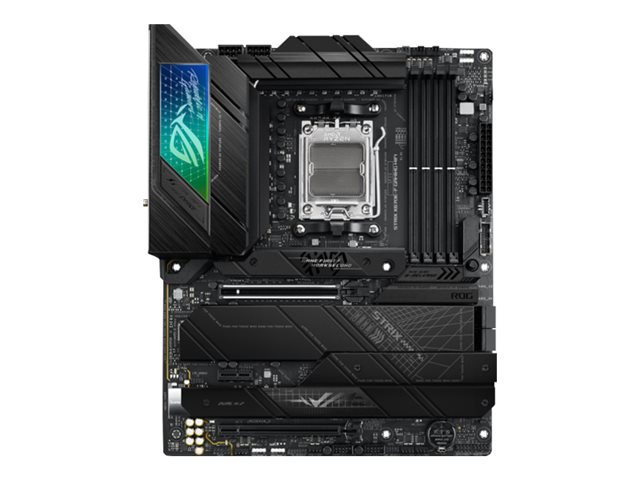 ASUS ROG Strix X670E-F Gaming WiFi - Motherboard - ATX - Socket AM5 - AMD X670E Chipset - USB-C 3.2 Gen 2x2, USB 3.2 Gen 1, USB-C 3.2 Gen2, USB 3.2 Gen 2 - 2.5 Gigabit LAN, Wi-Fi 6, Bluetooth - onboard graphics (CPU required) - HD Audio (8-channel)