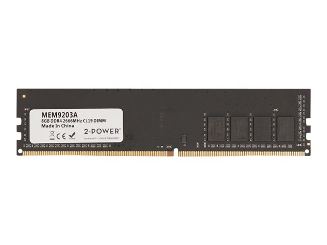2-Power - DDR4 - module - 8 GB - DIMM 288-pin - 2666 MHz / PC4-21300 - unbuffered