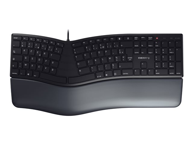 CHERRY KC 4500 ERGO - keyboard - AZERTY - French - black Input Device