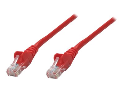 Intellinet Network Patch Cable, Cat6, 0.25m, Red, Copper, S/FTP, LSOH / LSZH, PVC, RJ45, Gold Plated Contacts, Snagless, Booted, Lifetime Warranty, Polybag - patch cable - 25 cm - red