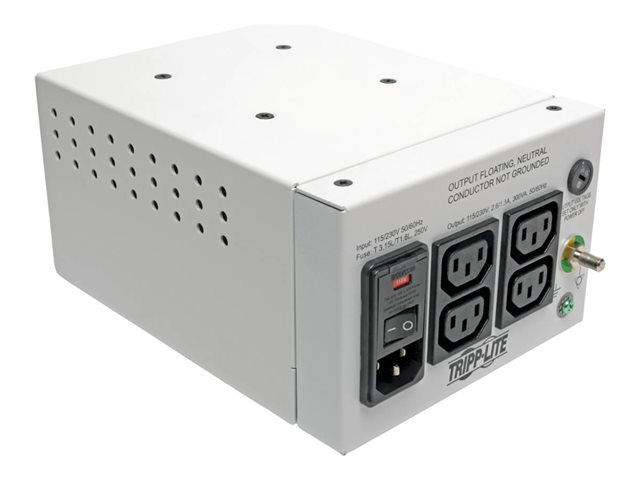 Eaton Tripp Lite Series Isolator Series Dual-Voltage 115/230V 300W 60601-1 Medical-Grade Isolation Transformer, C14 Inlet, 4 C13 Outlets - transformer - 300 Watt - 300 VA