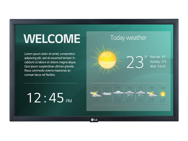 LG 22SM3G 22" Class (21.5" viewable) with Integrated Pro:Idiom LED-backlit LCD display - Full HD - for digital signage