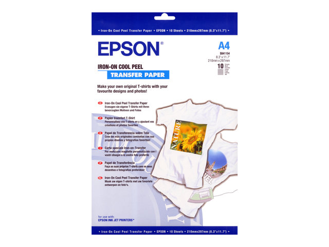 Epson Cool Peel T-Shirt - Iron-on transfers - A4 (210 x 297 mm) - 10 pcs.