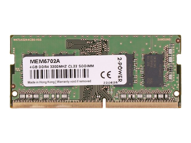 2-Power - DDR4 - module - 4 GB - SO-DIMM 260-pin - 3200 MHz / PC4-25600