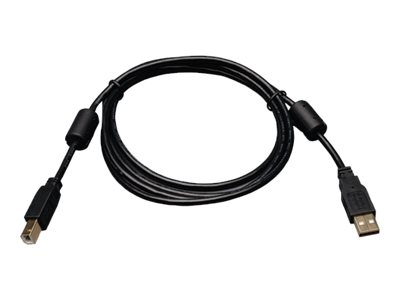 Eaton Tripp Lite Series USB 2.0 A to B Cable with Ferrite Chokes (M/M), 3 ft. (0.91 m) - USB cable - USB Type B (M) to USB (M) - USB 2.0 - 91.4 cm - black