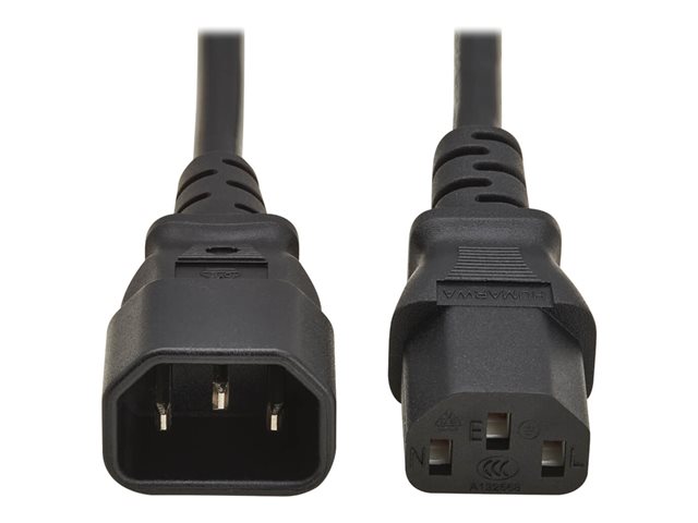 Eaton Tripp Lite Series PDU Power Cord, C13 to C14 - 10A, 250V, H05VV-F, 2 m (6.6 ft.), Black - power cable - power IEC 60320 C13 to IEC 60320 C14 - 2 m