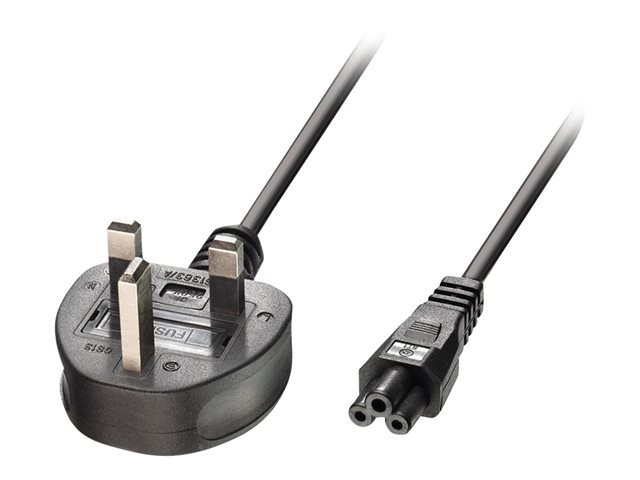 3M MAINS POWER CABLE UK 3 PIN PLUG TO IEC C5