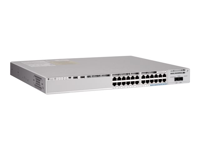 Cisco Catalyst 9200L - Network Essentials - switch - L3 - Managed - 8 x 100/1000/2.5G/5G/10GBase-T + 16 x 10/100/1000 (PoE+) x 10 Gigabit SFP+ (uplink) - rack-mountable - PoE+ (740 W)