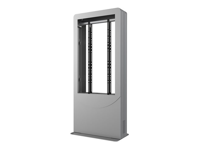 Peerless Portrait Back-to-Back Kiosk Enclosure KIPC2543B-3 - stand - for 2 LCD displays - silver