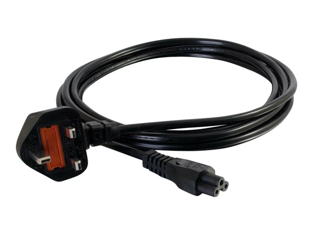 C2G Laptop Power Cord - power cable - IEC 60320 C5 to BS 1363 - 1 m