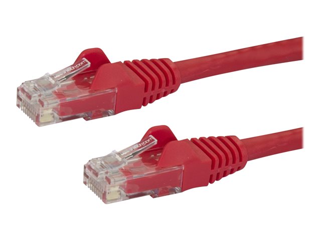 StarTech.com 7m CAT6 Ethernet Cable, 10 Gigabit Snagless RJ45 650MHz 100W PoE Patch Cord, CAT 6 10GbE UTP Network Cable w/Strain Relief, Red, Wiring is UL Certified/TIA - Category 6 - 24AWG (N6PATC7MRD) - patch cable - 7 m - red
