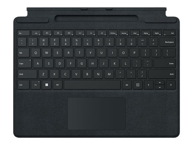 Microsoft Surface Pro Signature Keyboard - keyboard - with touchpad, accelerometer, Surface Slim Pen 2 storage and charging tray - black - with Slim Pen 2 Input Device