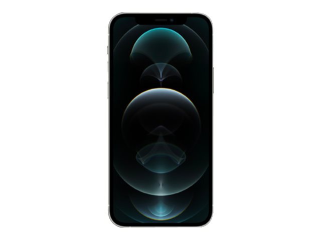 Apple iPhone 12 Pro - 5G smartphone - dual-SIM - 128 GB - OLED display - 6.1" - 2532 x 1170 pixels - 3x rear cameras 12 MP, 12 MP, 12 MP - front camera 12 MP - silver