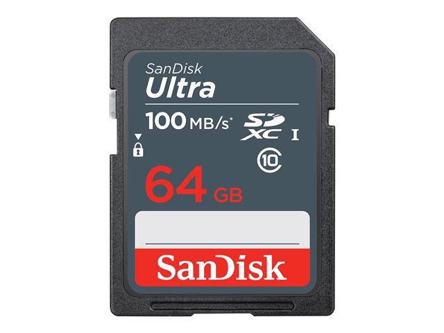 SanDisk Ultra - Flash memory card - 64 GB - Class 10 - SDXC UHS-I