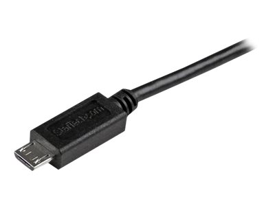 StarTech 2m Mobile Charge Sync USB to Slim Micro USB Cable M/M - USB cable - Micro-USB Type B (M) to USB (M) - USB 2.0 - 2 m - black