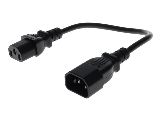 AddOn - power extension cable - IEC 60320 C14 to IEC 60320 C13 - 76 cm