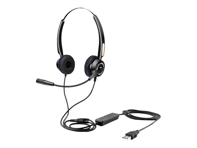 OVER-THE-EAR USB WIRED HEADSET WITH REMOTE CONTROL