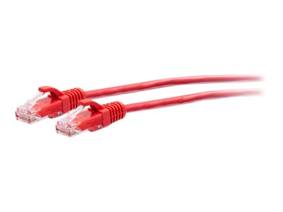 C2G 5ft (1.5m) Cat6a Snagless Unshielded (UTP) Slim Ethernet Network Patch Cable - Red - Patch cable - RJ-45 (M) to RJ-45 (M) - 1.5 m - 4.8 mm - UTP - CAT 6a - molded, snagless - red
