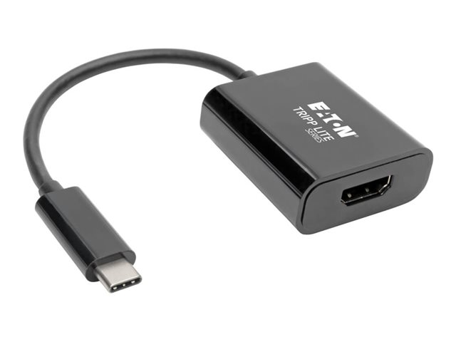 Eaton Tripp Lite Series USB C to HDMI Adapter Converter M/F 4K USB Type C to HDMI Black USB Type C, Thunderbolt 3 Compatible - External video adapter - USB-C 3.1 - HDMI - black