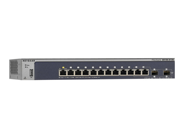 ProSAFE M4100-D12G 12-Port Gigabit L2+ Managed Switch (Can be powered by PoE+)