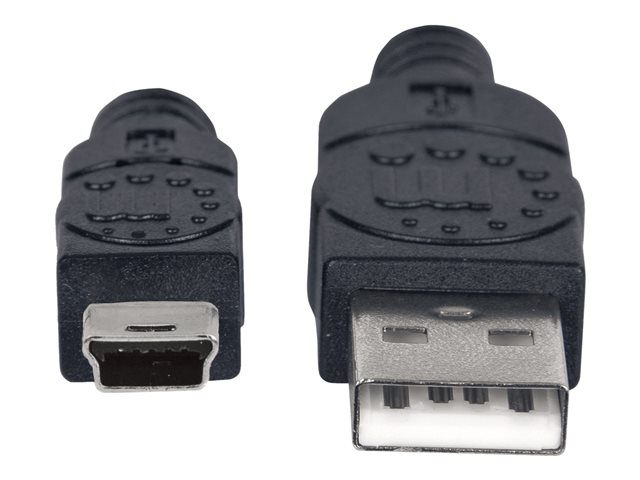 USB-A TO MINI-B CABLE 1.8M- MALE/MALE 480MBPS (USB 2.0) BLC