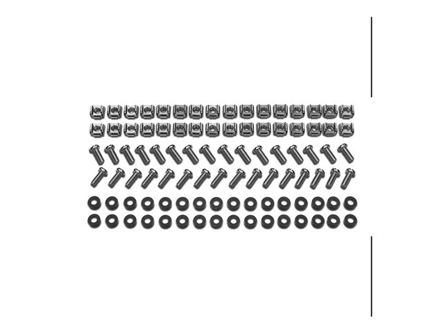 EASYRACK M6 HARDWARE KIT 32SETS OF M6 CAGE NUTS NYLON WASHERS