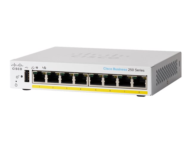 Cisco Business 250 Series CBS250-8PP-D - switch - 8 ports - smart