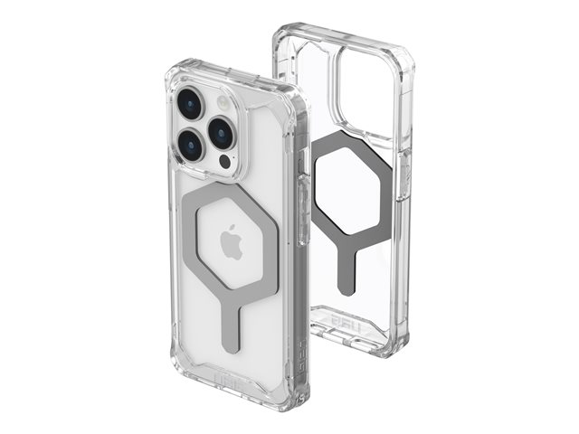 UAG Rugged Case for Apple iPhone 15 Pro [6.1-in] - Plyo Magsafe Ice/Silver - back cover for mobile phone