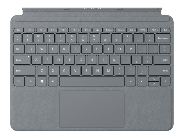 Microsoft Surface Go Signature Type Cover - keyboard - with trackpad, accelerometer - QWERTY - UK - platinum Input Device