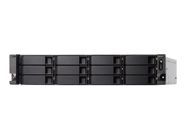 QNAP TS-h1283XU-RP - NAS server - 12 bays - rack-mountable - SATA 6Gb/s - RAID 0, 1, 5, 6, 10, 50, JBOD, 60, RAID TP - RAM 32 GB - Gigabit Ethernet / 10 Gigabit Ethernet / 10Gbps SFP+ - iSCSI support - 2U