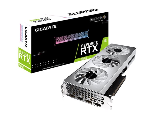 Gigabyte GeForce RTX 3060 VISION OC 12G - OC Edition - graphics card - GF RTX 3060 - 12 GB
