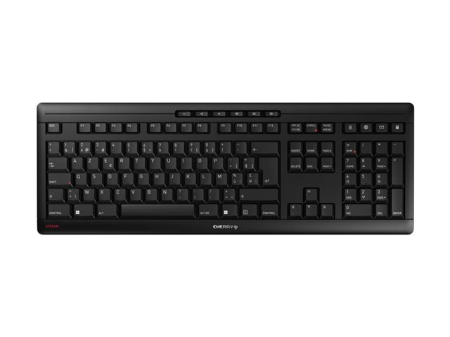 CHERRYSTREAMBLACK KEYBOARDWIRELESS USB BELGIAN