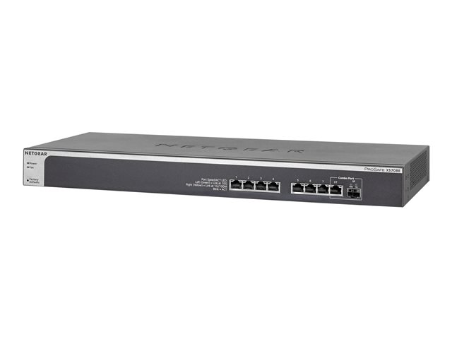 NETGEAR Plus XS708Ev2 - switch - 8 ports - Managed - rack-mountable