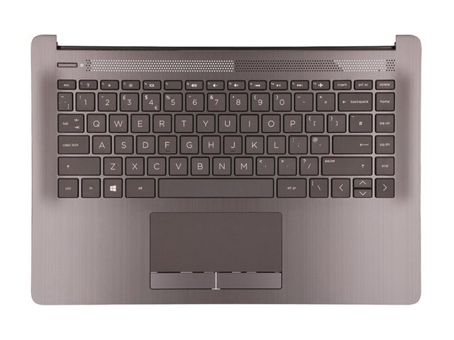 2-Power - notebook replacement keyboard - with trackpad - QWERTY - UK - grey Input Device