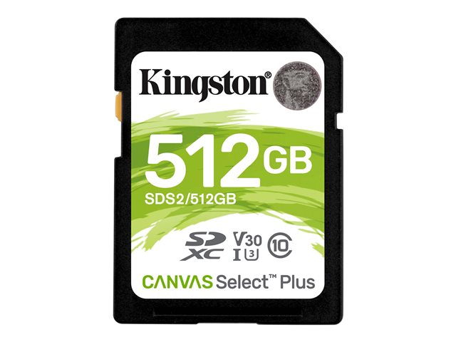 Kingston Canvas Select Plus - flash memory card - 512 GB - SDXC UHS-I