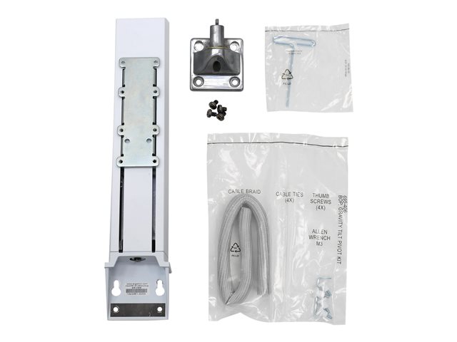 Ergotron StyleView SV HD Monitor Kit - Mounting component (lift mechanism) - for All-In-One - medical - white - screen size: up to 27" - cart mountable