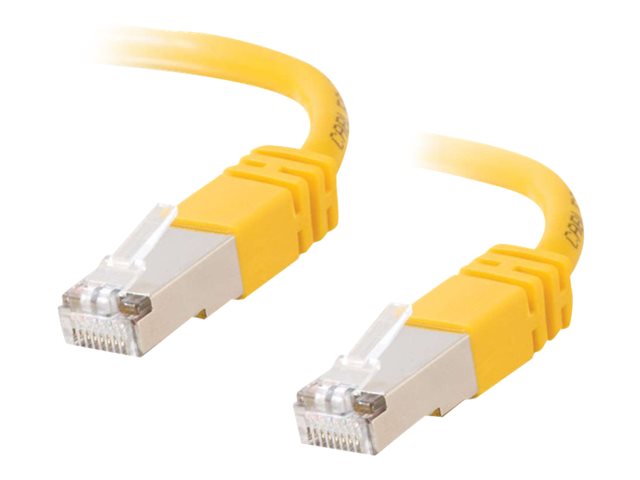 C2G Cat5e Booted Shielded (STP) Network Patch Cable - patch cable - 3 m - yellow