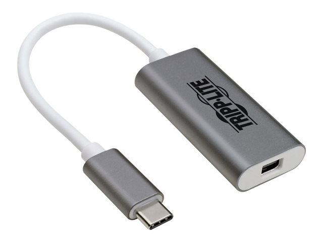 Eaton Tripp Lite Series USB C to Mini DisplayPort Adapter Converter Aluminum 4K 3.1 M/F USB-C USB Type-C - external video adapter - white, silver